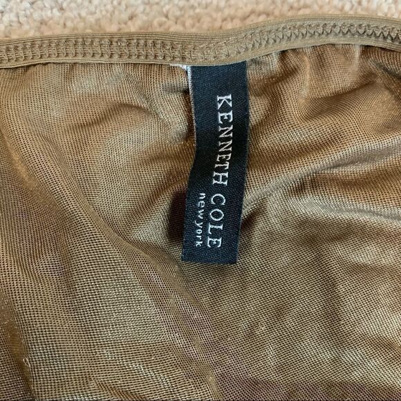 Kenneth Cole Brown laser cutout bikini size large - Picture 9 of 10